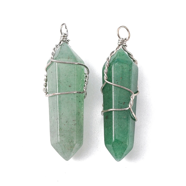 PandaHall Natural Gemstone Pendants, Aventurine, with Brass Findings, 36x8mm, Hole: 2mm Aventurine Others Green
PandaHall Natural Gemstone Pendants, Aventurine, with Brass Findings, 36x8mm, Hole: 2mm Aventurine Others Green