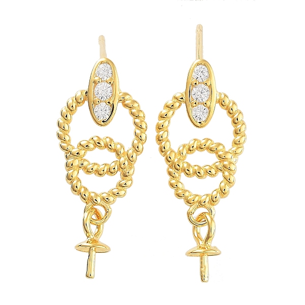 PandaHall 925 Sterling Silver Micro Pave Cubic Zirconia Stud Earring Findings, with Pinch Bails and S925 Stamp, for Half Drilled Beads, Real...
PandaHall 925 Sterling Silver Micro Pave Cubic Zirconia Stud Earring Findings, with Pinch Bails and S925 Stamp, for Half Drilled Beads, Real...