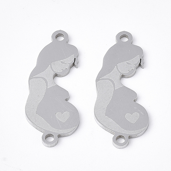 PandaHall 201 Stainless Steel Links connectors, Laser Cut Links, for Mother's Day, Pregnant Woman, Stainless Steel Color, 23x9x1mm, Hole...
PandaHall 201 Stainless Steel Links connectors, Laser Cut Links, for Mother's Day, Pregnant Woman, Stainless Steel Color, 23x9x1mm, Hole...