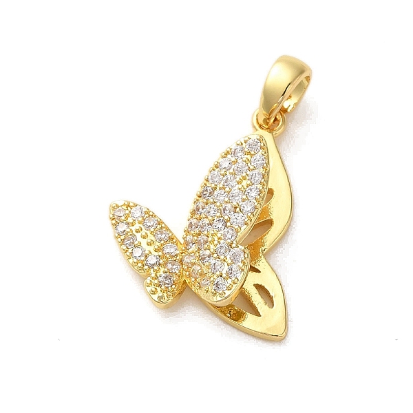 PandaHall Brass Micro Pave Cubic Zirconia Pendants, Real 18K Gold Plated, Butterfly, 22x16.5x6.5mm, Hole: 4x2.5mm Brass+Cubic Zirconia..., Clear
PandaHall Brass Micro Pave Cubic Zirconia Pendants, Real 18K Gold Plated, Butterfly, 22x16.5x6.5mm, Hole: 4x2.5mm Brass+Cubic Zirconia..., Clear