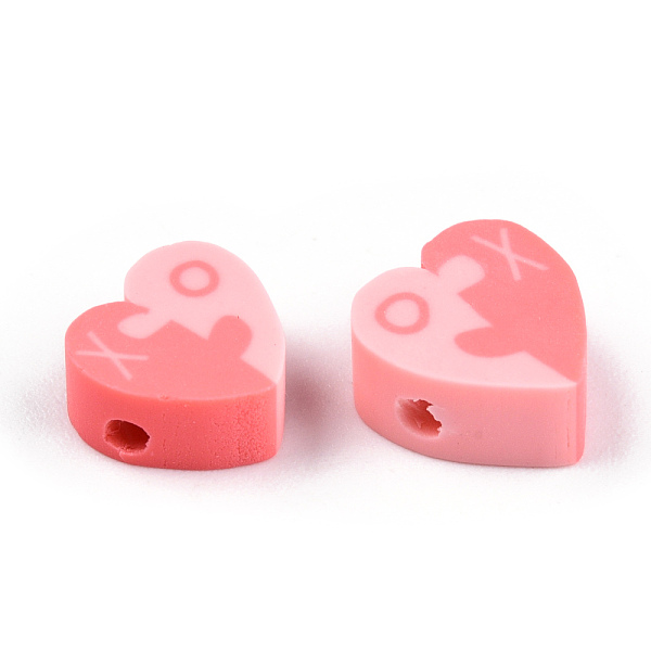 PandaHall Handmade Polymer Clay Beads, Heart Puzzle & Letter Xo, Pink, 8.5~10x9~11x4~5mm, Hole: 1.5mm Polymer Clay Heart Pink
PandaHall Handmade Polymer Clay Beads, Heart Puzzle & Letter Xo, Pink, 8.5~10x9~11x4~5mm, Hole: 1.5mm Polymer Clay Heart Pink