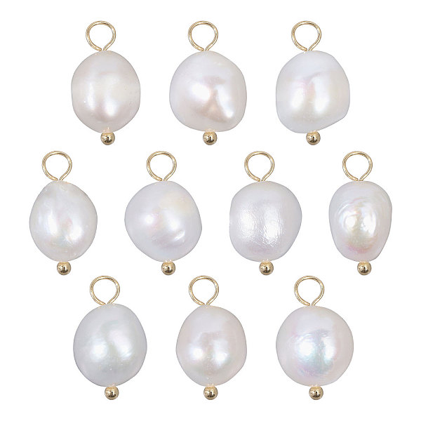 PandaHall CHGCRAFT 10Pcs Natural Freshwater Pearl Pendants, Potato Charms with Golden Plated Brass Loops, Floral White, 16~17x8~9x8~8.5mm...
PandaHall CHGCRAFT 10Pcs Natural Freshwater Pearl Pendants, Potato Charms with Golden Plated Brass Loops, Floral White, 16~17x8~9x8~8.5mm...