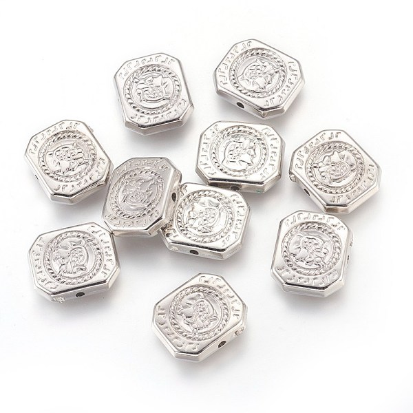 PandaHall CCB Plastic Beads, Rectangle, Platinum, 15x18x4mm, Hole: 1.5mm Plastic Rectangle
PandaHall CCB Plastic Beads, Rectangle, Platinum, 15x18x4mm, Hole: 1.5mm Plastic Rectangle