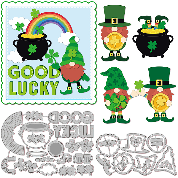PandaHall GLOBLELAND 2Pcs St. Patrick's Day Cutting Dies Metal Gnomes Clover Die Cuts Embossing Stencils Template for Paper Card Making...
PandaHall GLOBLELAND 2Pcs St. Patrick's Day Cutting Dies Metal Gnomes Clover Die Cuts Embossing Stencils Template for Paper Card Making...