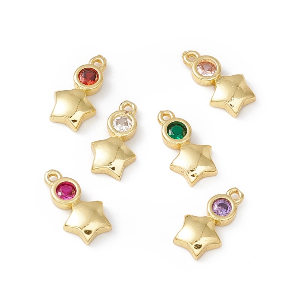 PandaHall Brass Micro Pave Cubic Zirconia Pendants, Real 18K Gold Plated, Star, Mixed Color, 10x5.5x2mm, Hole: 0.8mm Brass+Cubic Zirconia..., Multicolor
PandaHall Brass Micro Pave Cubic Zirconia Pendants, Real 18K Gold Plated, Star, Mixed Color, 10x5.5x2mm, Hole: 0.8mm Brass+Cubic Zirconia..., Multicolor