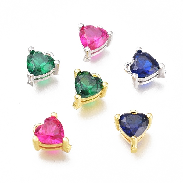 PandaHall Brass Micro Pave Cubic Zirconia Charms, Long-Lasting Plated, Heart, Mixed Color, Mixed Color, 7x6.5x4mm, Hole: 0.8mm Brass+Cubic..., Multicolor
PandaHall Brass Micro Pave Cubic Zirconia Charms, Long-Lasting Plated, Heart, Mixed Color, Mixed Color, 7x6.5x4mm, Hole: 0.8mm Brass+Cubic..., Multicolor