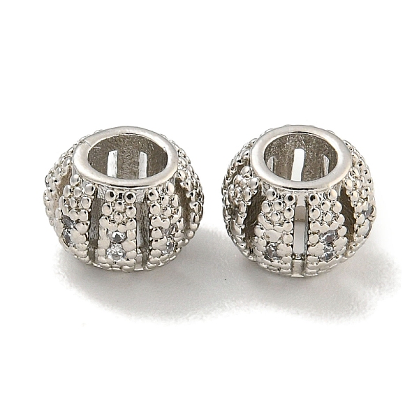 PandaHall Rack Plating Brass Cubic Zirconia Beads, Long-Lasting Plated, Lead Free & Cadmium Free, Rondelle, Platinum, 7.5x6mm, Hole: 3.3mm..., Clear
PandaHall Rack Plating Brass Cubic Zirconia Beads, Long-Lasting Plated, Lead Free & Cadmium Free, Rondelle, Platinum, 7.5x6mm, Hole: 3.3mm..., Clear