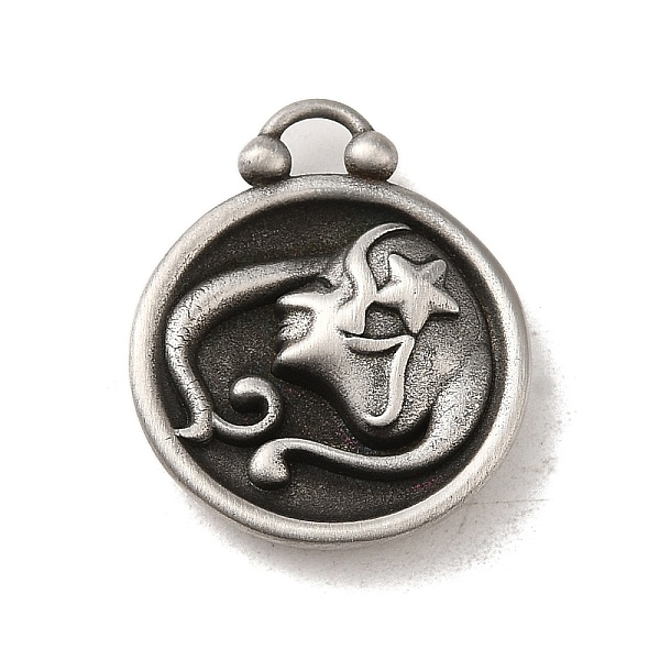 PandaHall 304 Stainless Steel Pendants, Flat Round with Constellations Charm, Antique Silver, Virgo, 20.5x17x3mm, Hole: 2.5x2mm 304...
PandaHall 304 Stainless Steel Pendants, Flat Round with Constellations Charm, Antique Silver, Virgo, 20.5x17x3mm, Hole: 2.5x2mm 304...