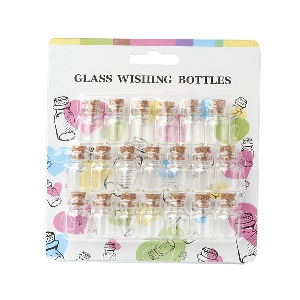 PandaHall Clear Glass Jar Wishing Bottles Vials with Cork, Bead Containers, Clear, 22x15mm, Bottleneck: 7mm in diameter, Capacity: 5ml(0.16...
PandaHall Clear Glass Jar Wishing Bottles Vials with Cork, Bead Containers, Clear, 22x15mm, Bottleneck: 7mm in diameter, Capacity: 5ml(0.16...
