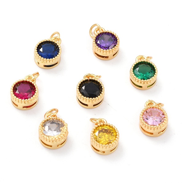 PandaHall Real 18K Gold Plated Brass Inlaid Cubic Zirconia Charms, with Jump Ring, Long-Lasting Plated, Flat Round, Mixed Color, 9.5x7x4mm..., Multicolor
PandaHall Real 18K Gold Plated Brass Inlaid Cubic Zirconia Charms, with Jump Ring, Long-Lasting Plated, Flat Round, Mixed Color, 9.5x7x4mm..., Multicolor