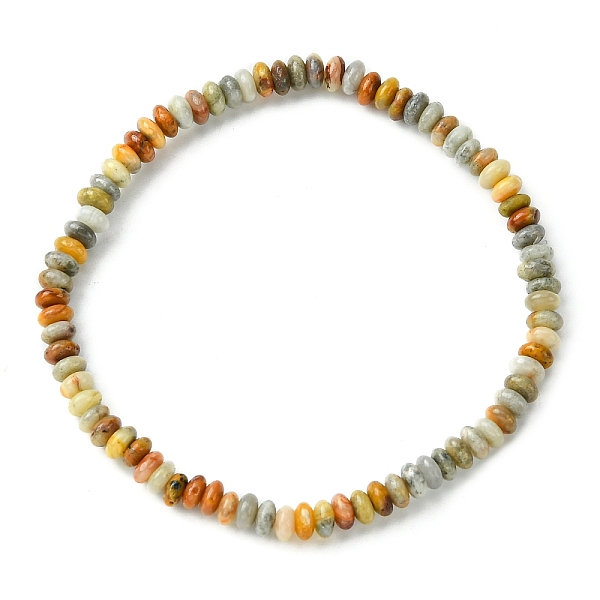 PandaHall Natural Crazy Agate Flat Round Beaded Stretch Bracelets for Women, Inner Diameter: 2-3/8 inch(6cm) Crazy Agate
PandaHall Natural Crazy Agate Flat Round Beaded Stretch Bracelets for Women, Inner Diameter: 2-3/8 inch(6cm) Crazy Agate