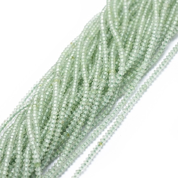 PandaHall Natural Prehnite Beads Strands, Faceted, Rondelle, 1.5~1.8x1mm, Hole: 0.5mm, about 274pcs/strand, 15.3 inch(39cm) Prehnite...
PandaHall Natural Prehnite Beads Strands, Faceted, Rondelle, 1.5~1.8x1mm, Hole: 0.5mm, about 274pcs/strand, 15.3 inch(39cm) Prehnite...