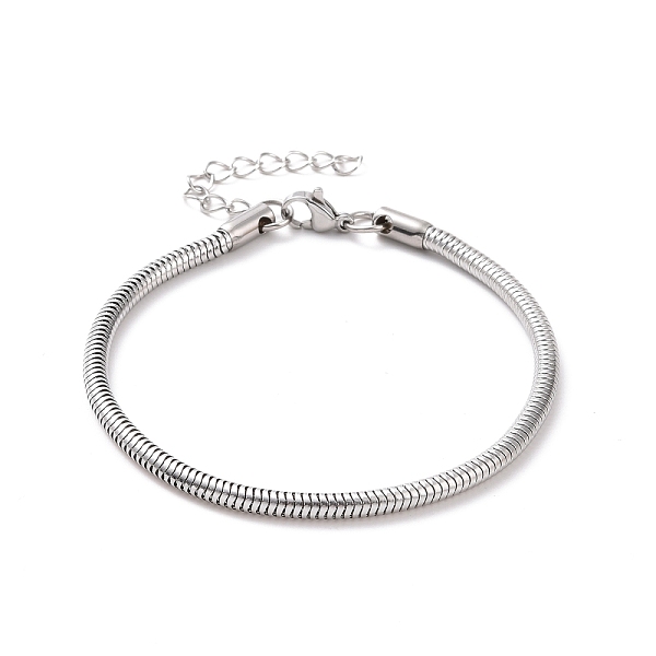 PandaHall 304 Stainless Steel Round Snake Chains Bracelet for Men Women, Stainless Steel Color, 3mm, 7-5/8 inch(19.3cm) 304 Stainless Steel
PandaHall 304 Stainless Steel Round Snake Chains Bracelet for Men Women, Stainless Steel Color, 3mm, 7-5/8 inch(19.3cm) 304 Stainless Steel