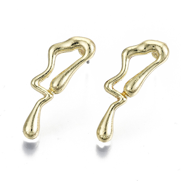 PandaHall Alloy Stud Earrings, with Steel Pins, Cadmium Free & Nickel Free & Lead Free, Light Gold, 23x8mm, Pin: 0.7mm Alloy Others
PandaHall Alloy Stud Earrings, with Steel Pins, Cadmium Free & Nickel Free & Lead Free, Light Gold, 23x8mm, Pin: 0.7mm Alloy Others