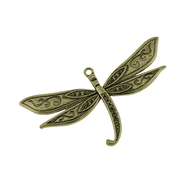 PandaHall Alloy Pendant Rhinestone Cabochon Settings, Cadmium Free & Nickel Free & Lead Free, Dragonfly, Antique Bronze, 80x43x3mm, Hole...
PandaHall Alloy Pendant Rhinestone Cabochon Settings, Cadmium Free & Nickel Free & Lead Free, Dragonfly, Antique Bronze, 80x43x3mm, Hole...