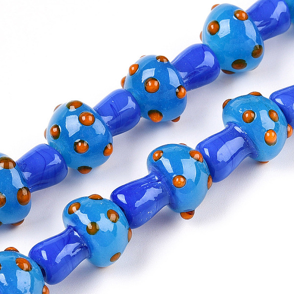 PandaHall Handmade Lampwork Beads Strands, Mushroom, Dodger Blue, 15~16.5x11.5~13mm, Hole: 2mm, about 20pcs/strand, 12.60~12.99 inch...
PandaHall Handmade Lampwork Beads Strands, Mushroom, Dodger Blue, 15~16.5x11.5~13mm, Hole: 2mm, about 20pcs/strand, 12.60~12.99 inch...