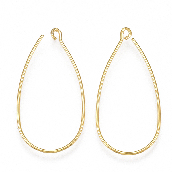 PandaHall Brass Earring Hooks, with Horizontal Loop, Nickel Free, Real 18K Gold Plated, 34~35x17~18x0.8mm, Hole: 1.5mm, 20 Gauge, Pin: 0.8mm...
PandaHall Brass Earring Hooks, with Horizontal Loop, Nickel Free, Real 18K Gold Plated, 34~35x17~18x0.8mm, Hole: 1.5mm, 20 Gauge, Pin: 0.8mm...