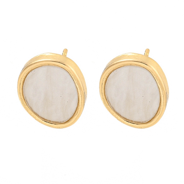 PandaHall Alloy Stud Earring, with Acrylic Finding, Flat Round, Light Gold, 14x11mm Alloy Flat Round White
PandaHall Alloy Stud Earring, with Acrylic Finding, Flat Round, Light Gold, 14x11mm Alloy Flat Round White