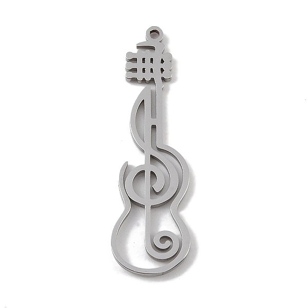 PandaHall 304 Stainless Steel Pendants, Laser Cut, Hollow Guitar with Musical Note Charm, Stainless Steel Color, 33.5x10x1mm, Hole: 1mm 304...
PandaHall 304 Stainless Steel Pendants, Laser Cut, Hollow Guitar with Musical Note Charm, Stainless Steel Color, 33.5x10x1mm, Hole: 1mm 304...