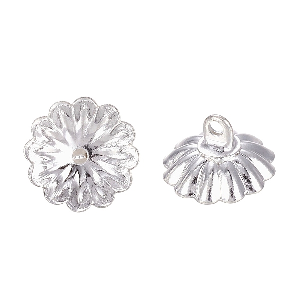 PandaHall Brass Bead Cap Bails, For Glass Globe Bottle, Flower, Silver Color Plated, 10x6mm, Hole: 1.5mm Brass
PandaHall Brass Bead Cap Bails, For Glass Globe Bottle, Flower, Silver Color Plated, 10x6mm, Hole: 1.5mm Brass
