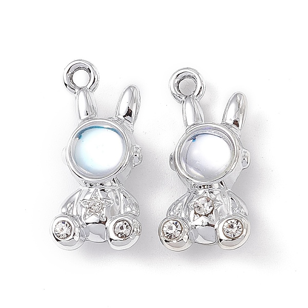 PandaHall Alloy Crystal Rhinestone Pendants, with Glass, Rabbit with Star Charm, Platinum, 22x9x7.5mm, Hole: 1.8mm Alloy+Rhinestone Rabbit..., Clear
PandaHall Alloy Crystal Rhinestone Pendants, with Glass, Rabbit with Star Charm, Platinum, 22x9x7.5mm, Hole: 1.8mm Alloy+Rhinestone Rabbit..., Clear