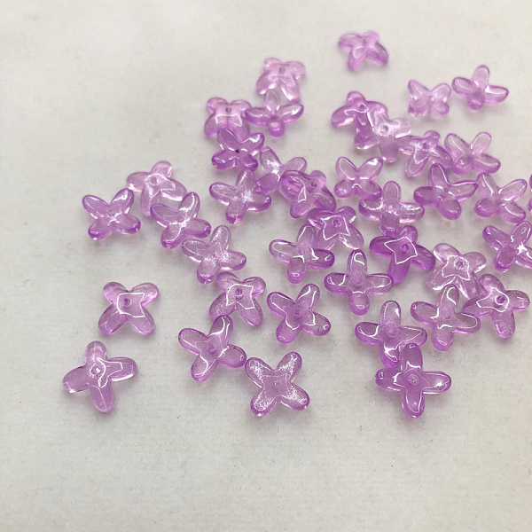 PandaHall Transparent Glass Beads, Flower, Medium Purple, 10x10mm, 10pcs/bag Glass Flower
PandaHall Transparent Glass Beads, Flower, Medium Purple, 10x10mm, 10pcs/bag Glass Flower