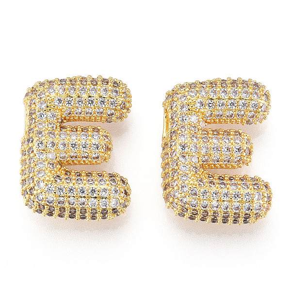 PandaHall Brass Micro Pave Cubic Zirconia Pendants, Alphabet, Letter E, 23x21.5x8mm, Hole: 4.5x2.5mm Brass+Cubic Zirconia Letter E Clear
PandaHall Brass Micro Pave Cubic Zirconia Pendants, Alphabet, Letter E, 23x21.5x8mm, Hole: 4.5x2.5mm Brass+Cubic Zirconia Letter E Clear