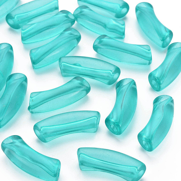 PandaHall Transparent Acrylic Beads, Curved Tube, Light Sea Green, 36x13.5x11.5mm, Hole: 4mm, about 148pcs/500g Acrylic Tube
PandaHall Transparent Acrylic Beads, Curved Tube, Light Sea Green, 36x13.5x11.5mm, Hole: 4mm, about 148pcs/500g Acrylic Tube