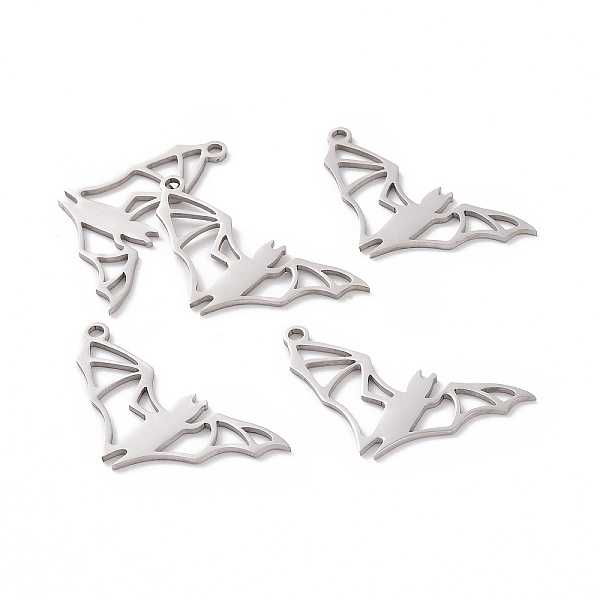 PandaHall 201 Stainless Steel Pendants, Bat, Hollow, Stainless Steel Color, 32x16x1mm, Hole: 1.5mm 201 Stainless Steel Bat
PandaHall 201 Stainless Steel Pendants, Bat, Hollow, Stainless Steel Color, 32x16x1mm, Hole: 1.5mm 201 Stainless Steel Bat