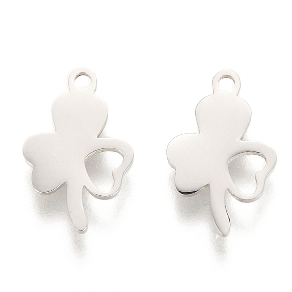 PandaHall 304 Stainless Steel Charms, Laser Cut, Clover, Stainless Steel Color, 12x8x1mm, Hole: 1.2mm 304 Stainless Steel Clover
PandaHall 304 Stainless Steel Charms, Laser Cut, Clover, Stainless Steel Color, 12x8x1mm, Hole: 1.2mm 304 Stainless Steel Clover