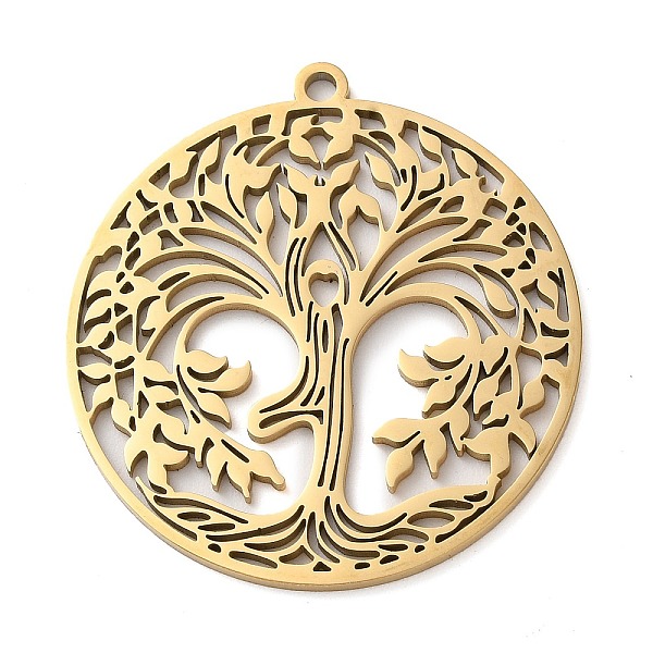 PandaHall 304 Stainless Steel Pendants, Tree of Life Charms, Golden, 38x1.5mm, Hole: 2mm 304 Stainless Steel Tree of Life
PandaHall 304 Stainless Steel Pendants, Tree of Life Charms, Golden, 38x1.5mm, Hole: 2mm 304 Stainless Steel Tree of Life