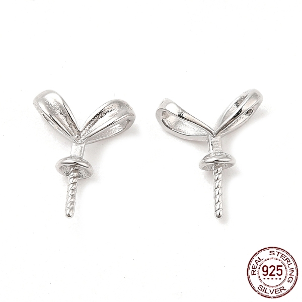 PandaHall Rhodium Plated Rack Plating 925 Sterling Silver Rabbit Ear Peg Bails, Long-Lasting Plated, for Half Drilled Beads, with S925 Stamp...
PandaHall Rhodium Plated Rack Plating 925 Sterling Silver Rabbit Ear Peg Bails, Long-Lasting Plated, for Half Drilled Beads, with S925 Stamp...