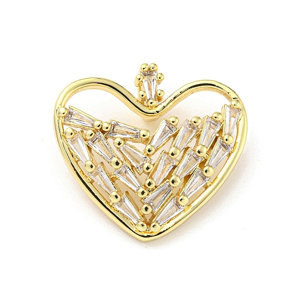 PandaHall Brass with Cubic Zirconia Pendants, Heart, Heart, 23x24.5x9.5mm, Hole: 4.5x2.8mm Brass+Cubic Zirconia Heart Clear
PandaHall Brass with Cubic Zirconia Pendants, Heart, Heart, 23x24.5x9.5mm, Hole: 4.5x2.8mm Brass+Cubic Zirconia Heart Clear