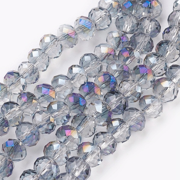 PandaHall Electroplate Glass Beads Strands, Opalite, Half Rainbow Plated, Faceted, Rondelle, Light Steel Blue, 6x4~5mm, Hole: 0.8~1mm, about...
PandaHall Electroplate Glass Beads Strands, Opalite, Half Rainbow Plated, Faceted, Rondelle, Light Steel Blue, 6x4~5mm, Hole: 0.8~1mm, about...
