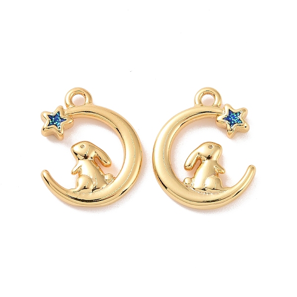 PandaHall Moon with Rabbit Brass Enamel Pendants, with Sequin , Cadmium Free & Nickel Free & Lead Free, Real 18K Gold Plated, 16x13x3mm...
PandaHall Moon with Rabbit Brass Enamel Pendants, with Sequin , Cadmium Free & Nickel Free & Lead Free, Real 18K Gold Plated, 16x13x3mm...