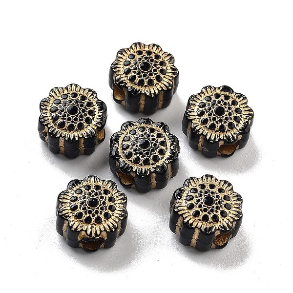 PandaHall Plating Acrylic Beads, Golden Metal Enlaced, Flat Round, Black, 12x8mm, Hole: 4mm, 724pcs/500g Acrylic Flat Round Black
PandaHall Plating Acrylic Beads, Golden Metal Enlaced, Flat Round, Black, 12x8mm, Hole: 4mm, 724pcs/500g Acrylic Flat Round Black
