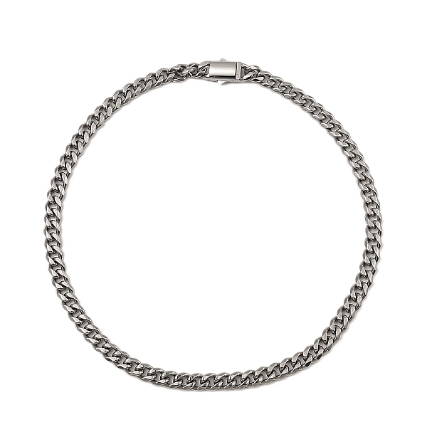 PandaHall 304 Stainless Steel Cuban Link Chain Necklaces, Stainless Steel Color, 24.02 inch(61cm) 304 Stainless Steel
PandaHall 304 Stainless Steel Cuban Link Chain Necklaces, Stainless Steel Color, 24.02 inch(61cm) 304 Stainless Steel