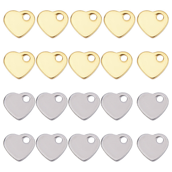 PandaHall SUNNYCLUE 120Pcs 2 Colors 201 Stainless Steel Charms, Stamping Blank Tag, Heart, Golden & Stainless Steel Color, 5x6x1mm, Hole...
PandaHall SUNNYCLUE 120Pcs 2 Colors 201 Stainless Steel Charms, Stamping Blank Tag, Heart, Golden & Stainless Steel Color, 5x6x1mm, Hole...
