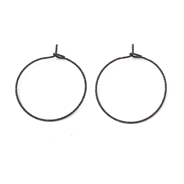PandaHall Ion Plating(IP) 316 Surgical Stainless Steel Hoop Earrings Findings, Wine Glass Charms Rings, Electrophoresis Black, 25x21mm, Pin...
PandaHall Ion Plating(IP) 316 Surgical Stainless Steel Hoop Earrings Findings, Wine Glass Charms Rings, Electrophoresis Black, 25x21mm, Pin...