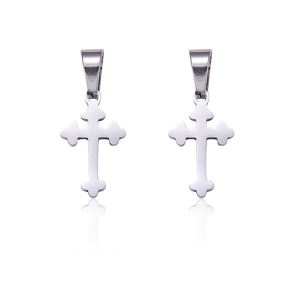 PandaHall 10Pcs 304 Stainless Steel Pendants, Cross, Stainless Steel Color, 19x11.5x1.2mm, Hole: 3.5mm 304 Stainless Steel Cross
PandaHall 10Pcs 304 Stainless Steel Pendants, Cross, Stainless Steel Color, 19x11.5x1.2mm, Hole: 3.5mm 304 Stainless Steel Cross