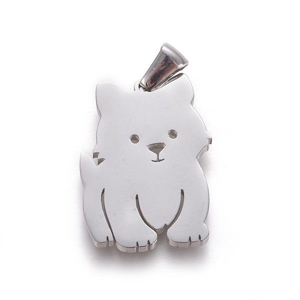 PandaHall 304 Stainless Steel Puppy Pendants, Samoyed Dog, Stainless Steel Color, 25x18.5x2mm, Hole: 2.5x5.5mm 304 Stainless Steel Dog
PandaHall 304 Stainless Steel Puppy Pendants, Samoyed Dog, Stainless Steel Color, 25x18.5x2mm, Hole: 2.5x5.5mm 304 Stainless Steel Dog