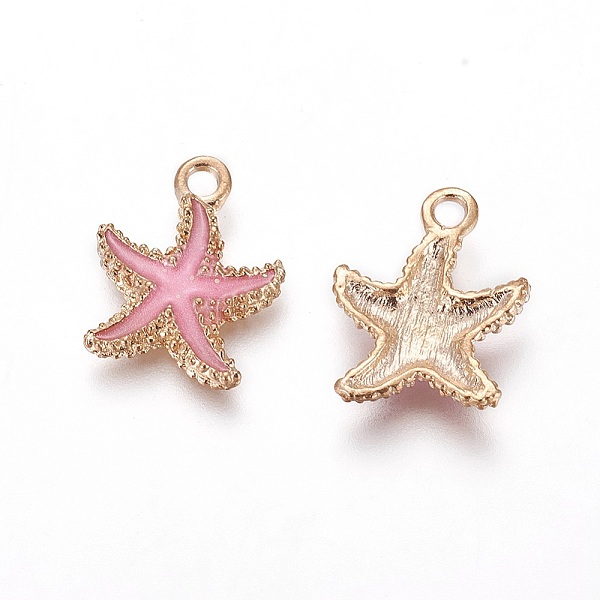PandaHall Alloy Enamel Pendants, Starfish/Sea Stars, Light Gold, Hot Pink, 18x14.5x3mm, Hole: 1.4mm Alloy+Enamel Starfish Pink
PandaHall Alloy Enamel Pendants, Starfish/Sea Stars, Light Gold, Hot Pink, 18x14.5x3mm, Hole: 1.4mm Alloy+Enamel Starfish Pink