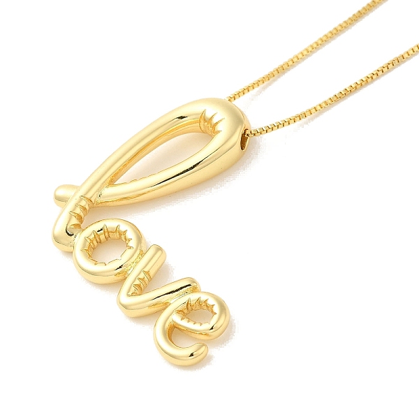 PandaHall Word Love Pendant Necklaces, Brass Box Chain Necklaces for Women, Real 18K Gold Plated, 17.52 inch(445mm) Brass Word
PandaHall Word Love Pendant Necklaces, Brass Box Chain Necklaces for Women, Real 18K Gold Plated, 17.52 inch(445mm) Brass Word