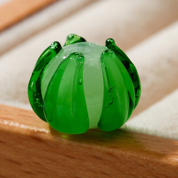 PandaHall Handmade Lampwork Beads, Flower Shape, Green, 12x10mm, Hole: 2mm Lampwork Flower Green
PandaHall Handmade Lampwork Beads, Flower Shape, Green, 12x10mm, Hole: 2mm Lampwork Flower Green