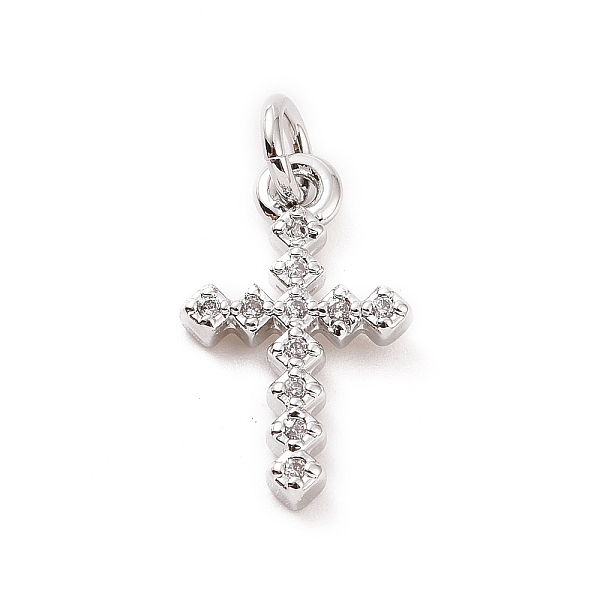PandaHall Brass Micro Pave Cubic Zirconia Charms, with Jump Ring, Rhombus Cross Charm, Platinum, 14.5x9x1.5mm, Hole: 2.8mm Brass+Cubic..., Clear
PandaHall Brass Micro Pave Cubic Zirconia Charms, with Jump Ring, Rhombus Cross Charm, Platinum, 14.5x9x1.5mm, Hole: 2.8mm Brass+Cubic..., Clear