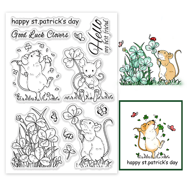 PandaHall PH Clear Stamps for St. Patrick's Day Lucky Clover Transparent Stamps Irish Shamrock Silicone Stamp Rubber Stamp for Card Making...
PandaHall PH Clear Stamps for St. Patrick's Day Lucky Clover Transparent Stamps Irish Shamrock Silicone Stamp Rubber Stamp for Card Making...
