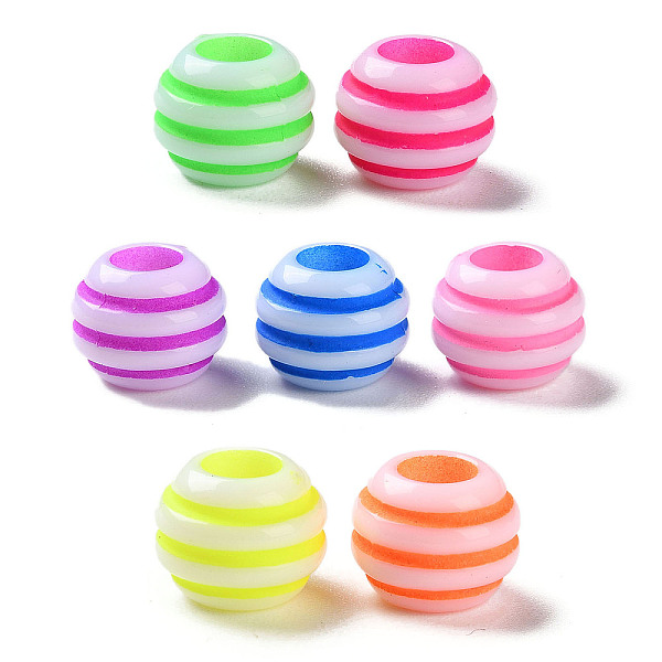 PandaHall Opaque Acrylic European Beads, Craft Style, Large Hole Beads, Round with Stripe, Mixed Color, 11.5x9.5mm, Hole: 5mm, about..., Multicolor
PandaHall Opaque Acrylic European Beads, Craft Style, Large Hole Beads, Round with Stripe, Mixed Color, 11.5x9.5mm, Hole: 5mm, about..., Multicolor