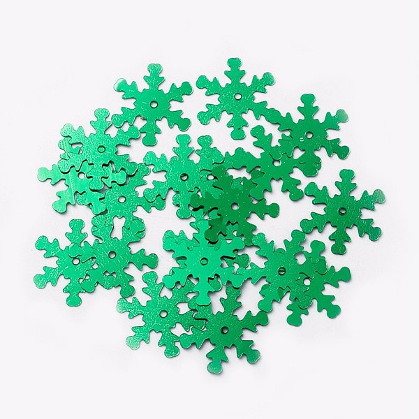 PandaHall Ornament Accessories Plastic Paillette/Sequins Beads, Snowflake, Green, 19x17x0.1mm, Hole: 1.4mm Plastic Snowflake Green
PandaHall Ornament Accessories Plastic Paillette/Sequins Beads, Snowflake, Green, 19x17x0.1mm, Hole: 1.4mm Plastic Snowflake Green