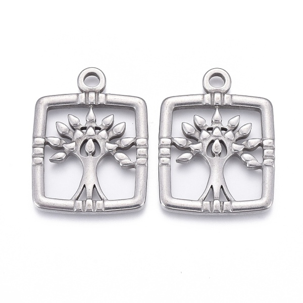PandaHall 304 Stainless Steel Pendants, Rectangle with Tree of Life, Stainless Steel Color, 28.5x21.5x2mm, Hole: 2.5mm 304 Stainless Steel...
PandaHall 304 Stainless Steel Pendants, Rectangle with Tree of Life, Stainless Steel Color, 28.5x21.5x2mm, Hole: 2.5mm 304 Stainless Steel...