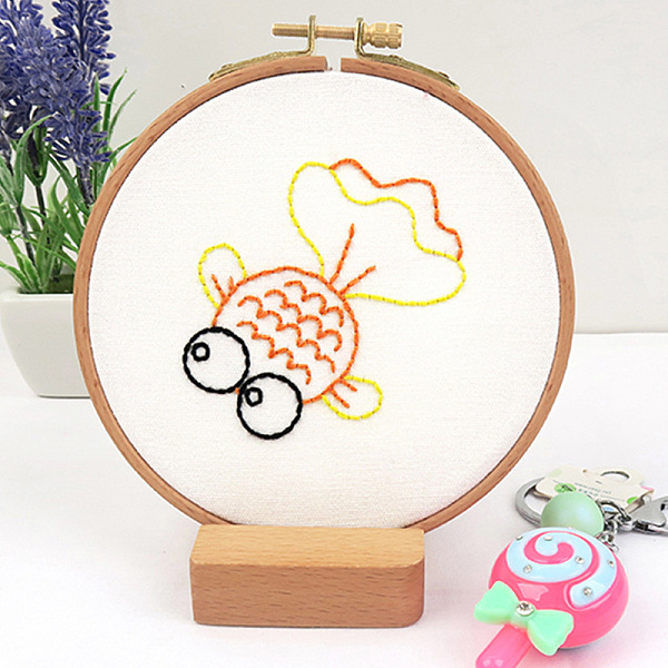 PandaHall DIY Display Decoration Embroidery Kit, including Embroidery Needles & Thread & Fabric, Plastic Embroidery Hoop, Fish Pattern..., Orange
PandaHall DIY Display Decoration Embroidery Kit, including Embroidery Needles & Thread & Fabric, Plastic Embroidery Hoop, Fish Pattern..., Orange